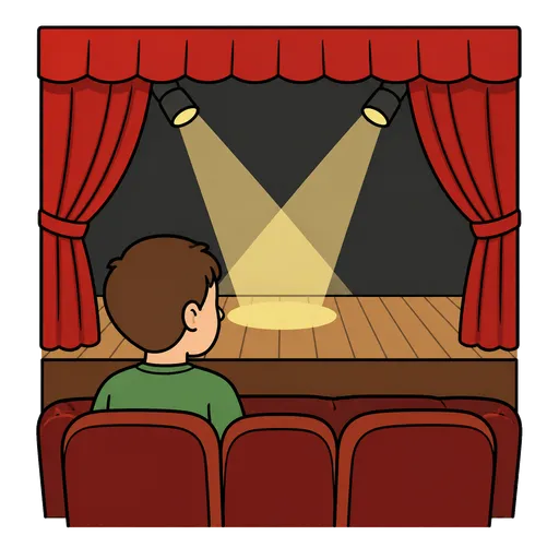 Piktogram AAC: teatr