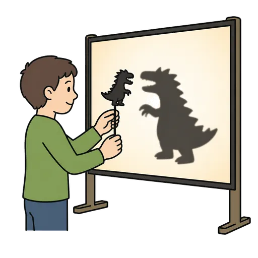 AAC pictogram: shadow play