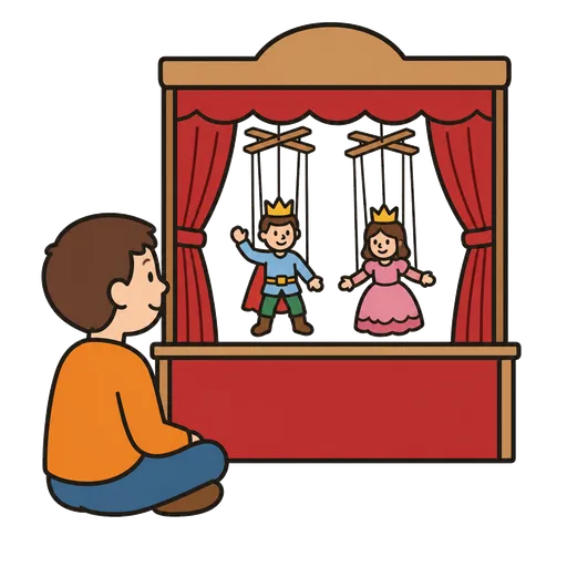 AAC pictogram: puppet show