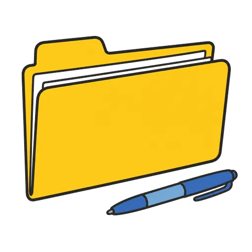 Piktogram AAC: teczka