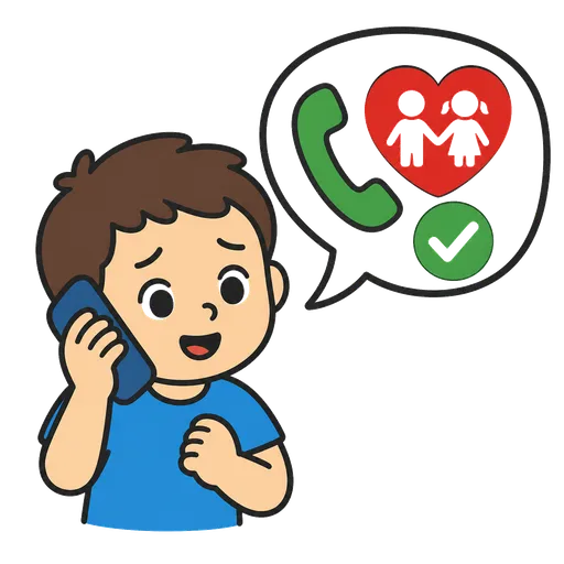 Piktogram AAC: telefon zaufania