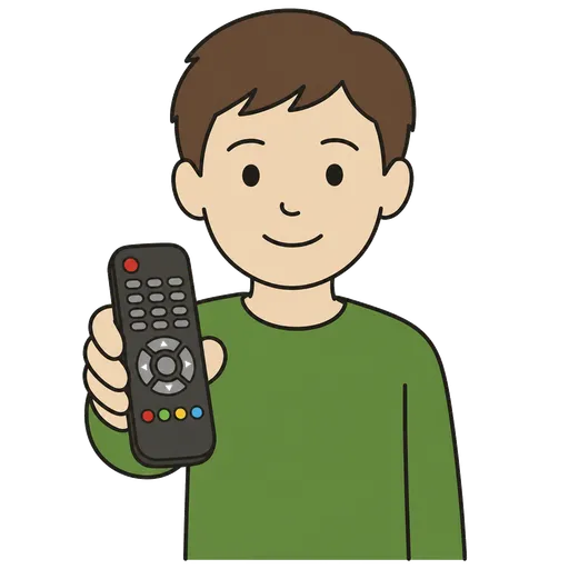 Piktogram AAK: dálkový ovladač (TV)