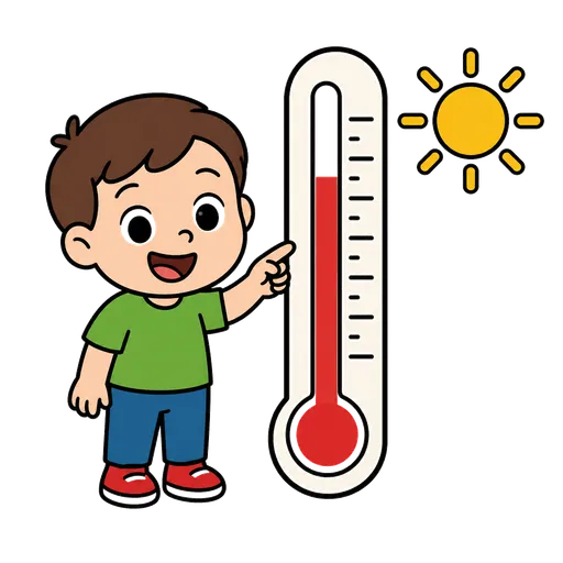 Piktogram AAC: temperatura dziś