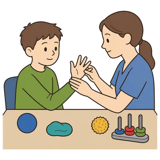 Piktogram AAC: terapia ręki