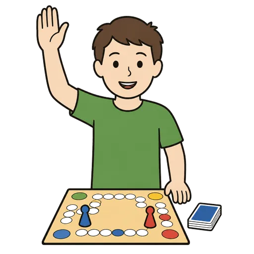 AAC-Piktogramm: Jetzt bist du dran im Spiel