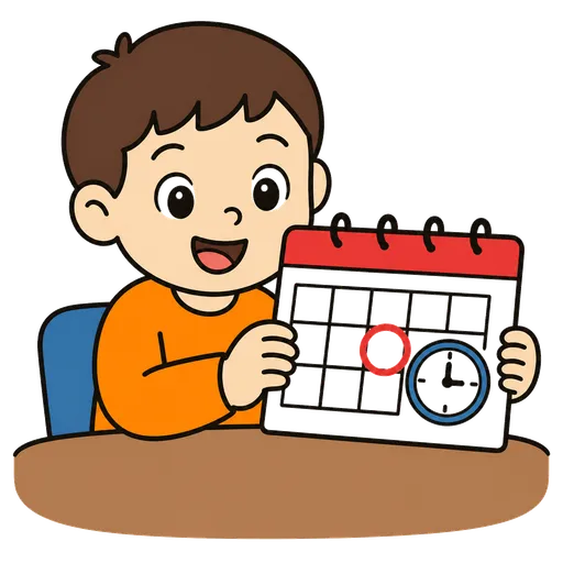 Piktogram AAC: termin wizyty