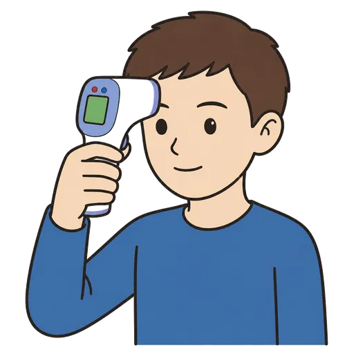 Piktogram AAC: termometr bezdotykowy