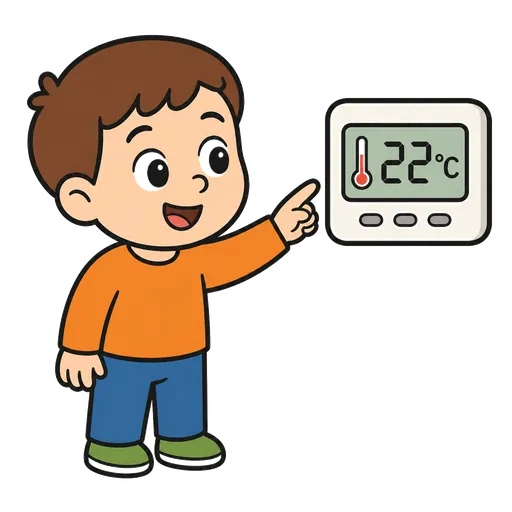 Piktogram AAC: termometr pokojowy