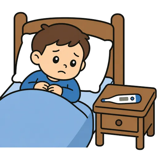 AAC-Piktogramm: Thermometer am Bett