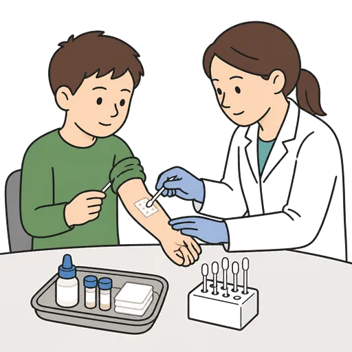 Piktogram AAK: alergický test