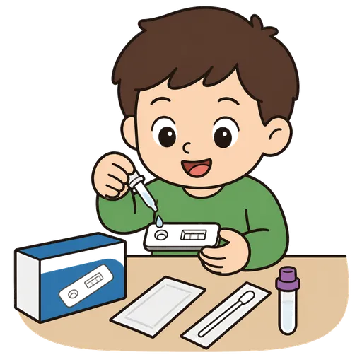 Piktogram AAC: test antygenowy