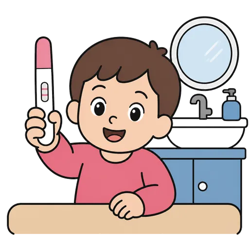 Piktogram AAK: těhotenský test