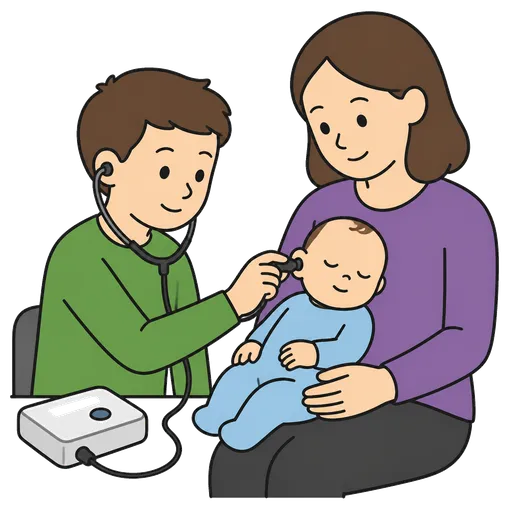 Piktogram AAC: test słuchu noworodka