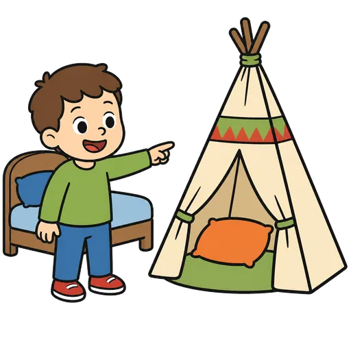 Piktogram AAC: tipi do pokoju