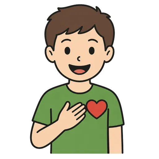 Piktogram AAC: to mnie cieszy