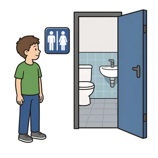 Piktogram AAC: toaleta publiczna
