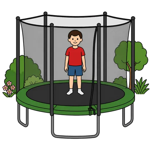 AAC-Piktogramm: Gartentrampolin
