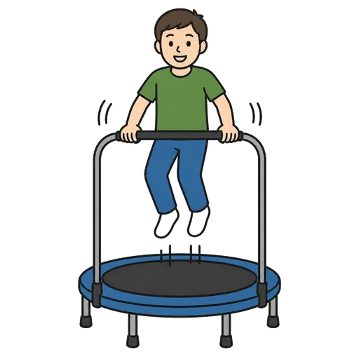 Piktogram AAC: trampolina terapeutyczna