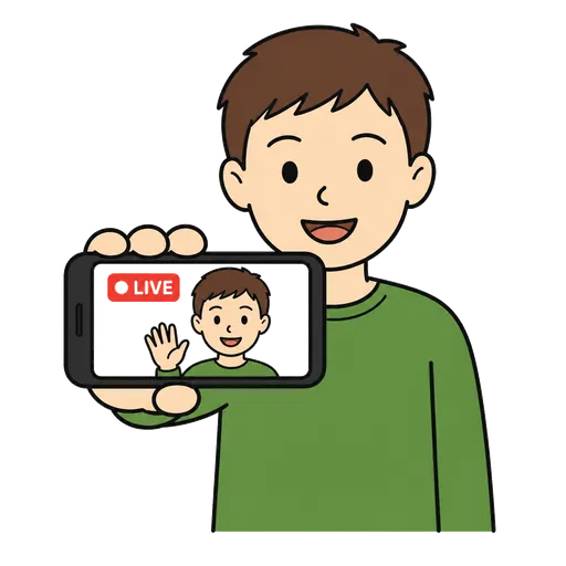 Pictogramme CAA : diffusion en direct