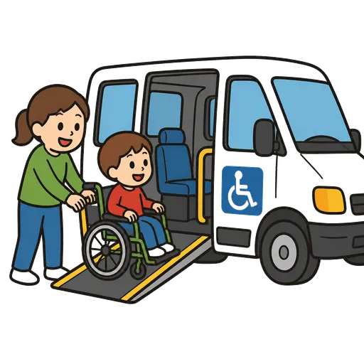 Pittogramma CAA: trasporto accessibile