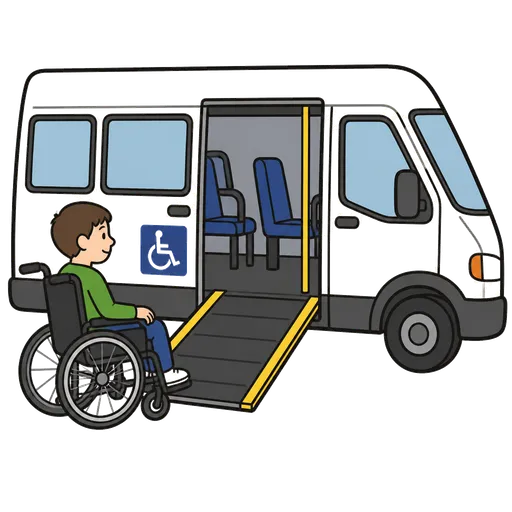 Pittogramma CAA: trasporto accessibile