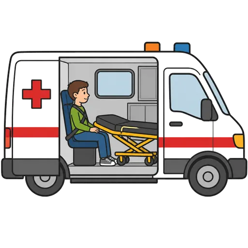 Piktogram AAC: transport medyczny