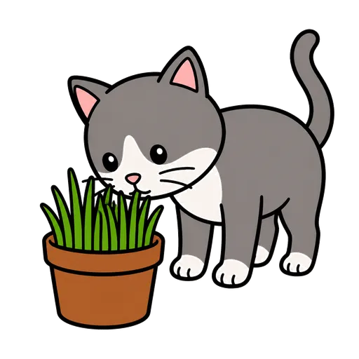 Pittogramma CAA: erba per gatti
