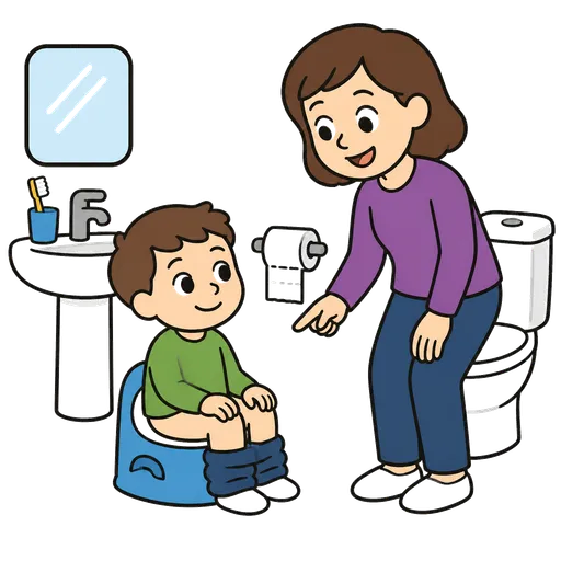 Pittogramma CAA: addestramento al bagno
