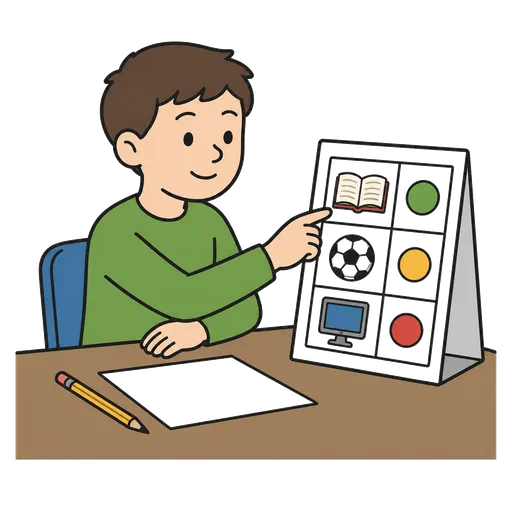 Piktogram AAC: trening decyzyjności