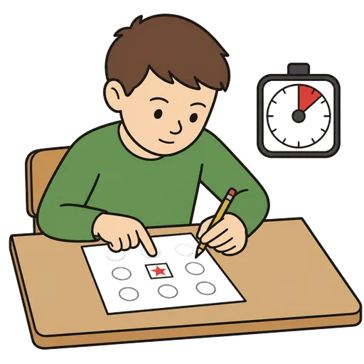 AAC-Piktogramm: Aufmerksamkeitstraining