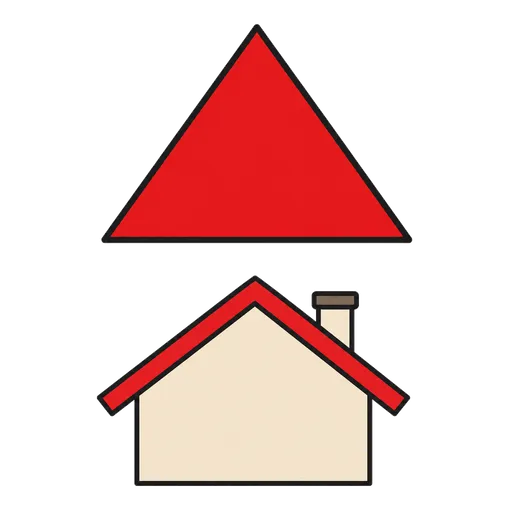 Piktogram AAK: triangle like a roof