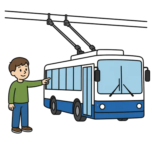 Piktogram AAC: trolejbus