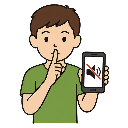 Pictogramme CAA : mode silencieux