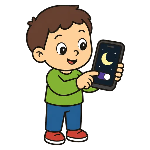 Piktogram AAC: tryb nocny