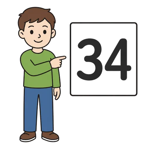 AAC pictogram: thirty four