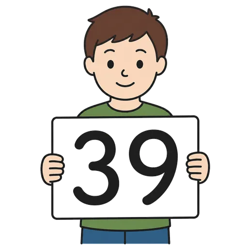 AAC pictogram: thirty-nine