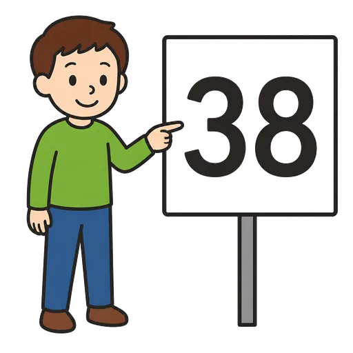 AAC pictogram: thirty-eight