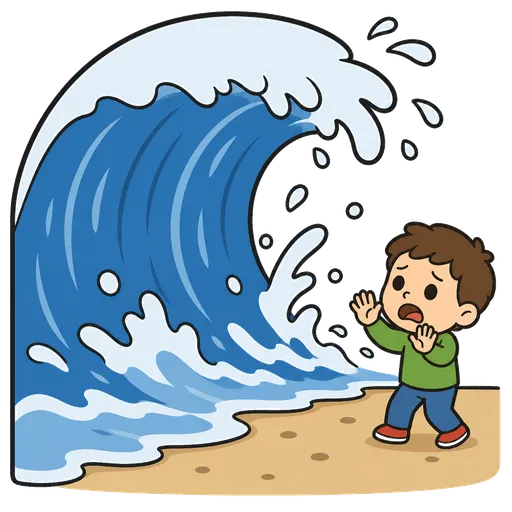 Piktogram AAK: tsunami
