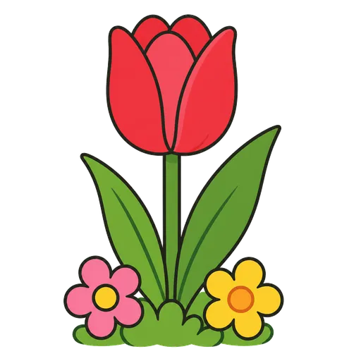 Piktogram AAK: tulipán