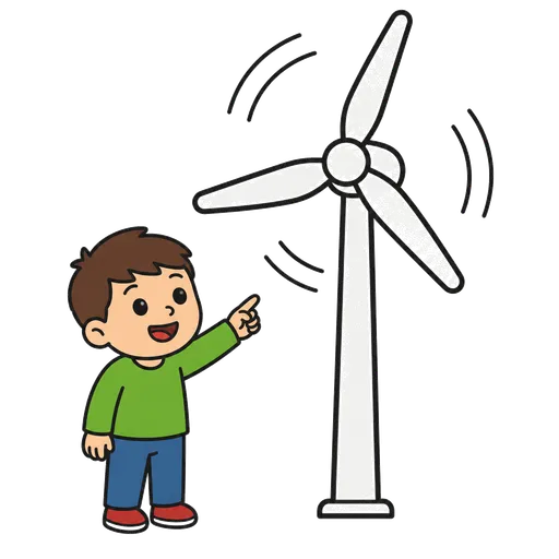 Piktogram AAC: turbina wiatrowa
