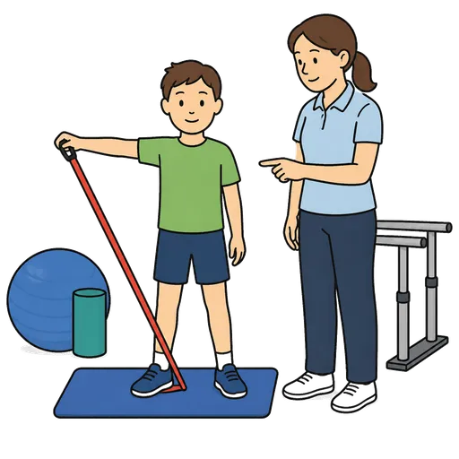 Pittogramma CAA: seduta di riabilitazione