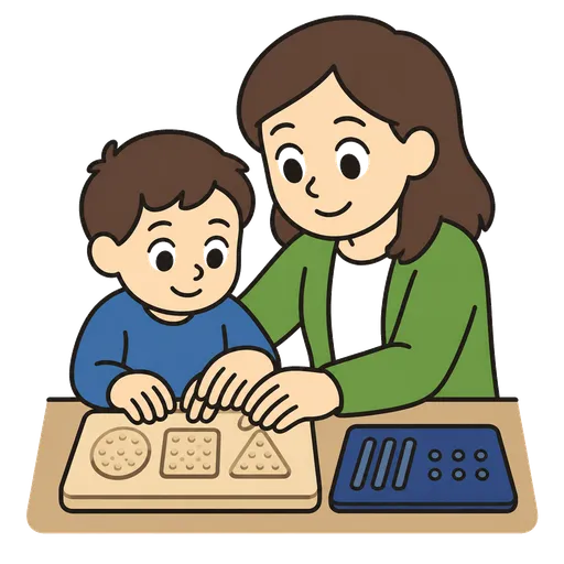 Piktogram AAK: tyflopedagog