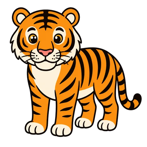 Piktogram AAC: tygrys bengalski