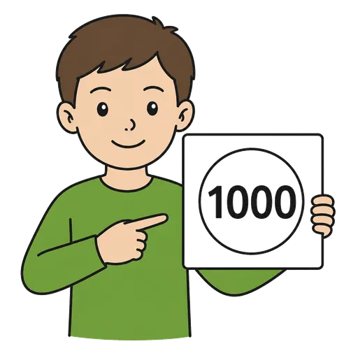 Піктограма АДК: one thousand