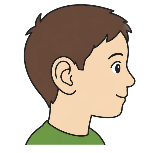 Piktogram AAK: ucho