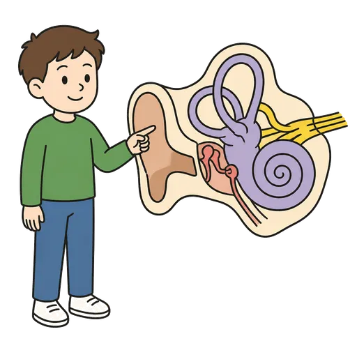 Piktogram AAC: ucho wewnętrzne