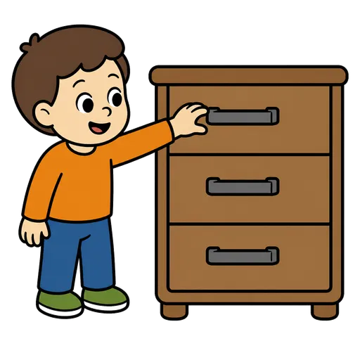 Piktogram AAC: uchwyt meblowy