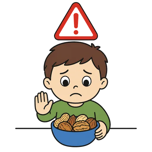 AAC-Piktogramm: Allergie auf Nüsse