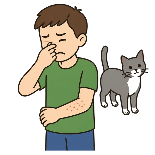 Pittogramma CAA: allergia alla pelliccia/ai peli di animali