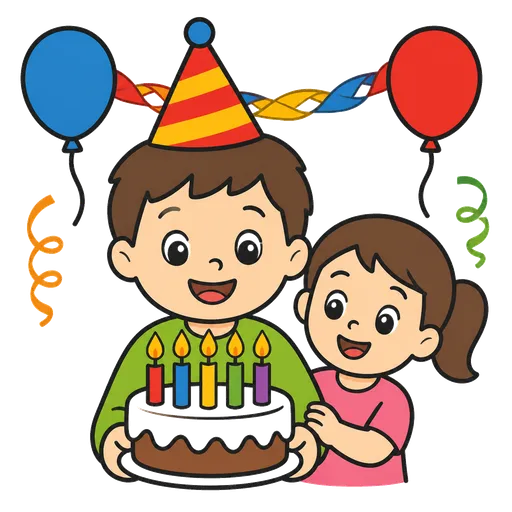 Pittogramma CAA: compleanno dell’amico